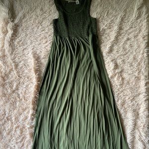Olive green maxi dress